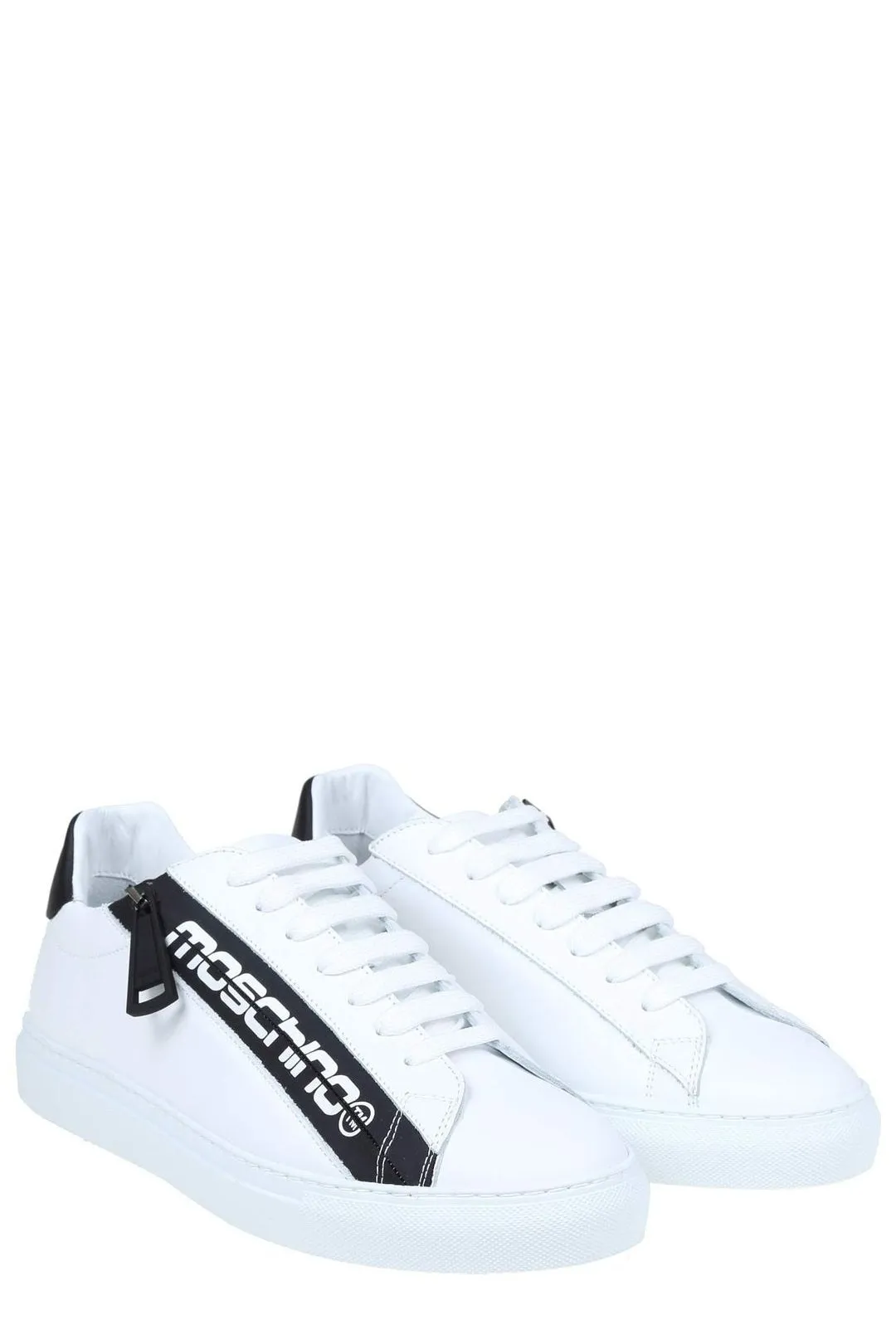 Moschino Logo Printed Lace-Up Sneakers