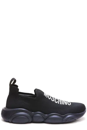 Moschino Round Toe Low-Top Sneakers