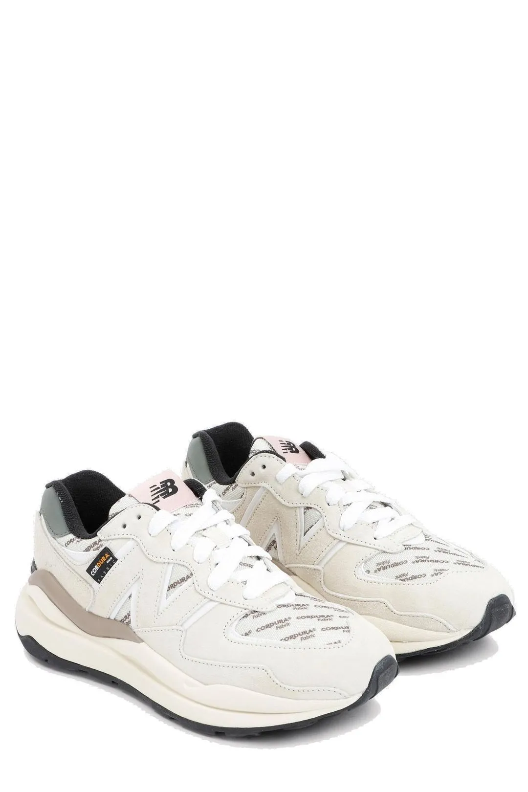 New Balance H Logo Patch Lace-Up Oversized Sneakers