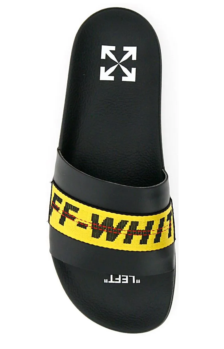 Off-White Industrial Logo Printed Slides