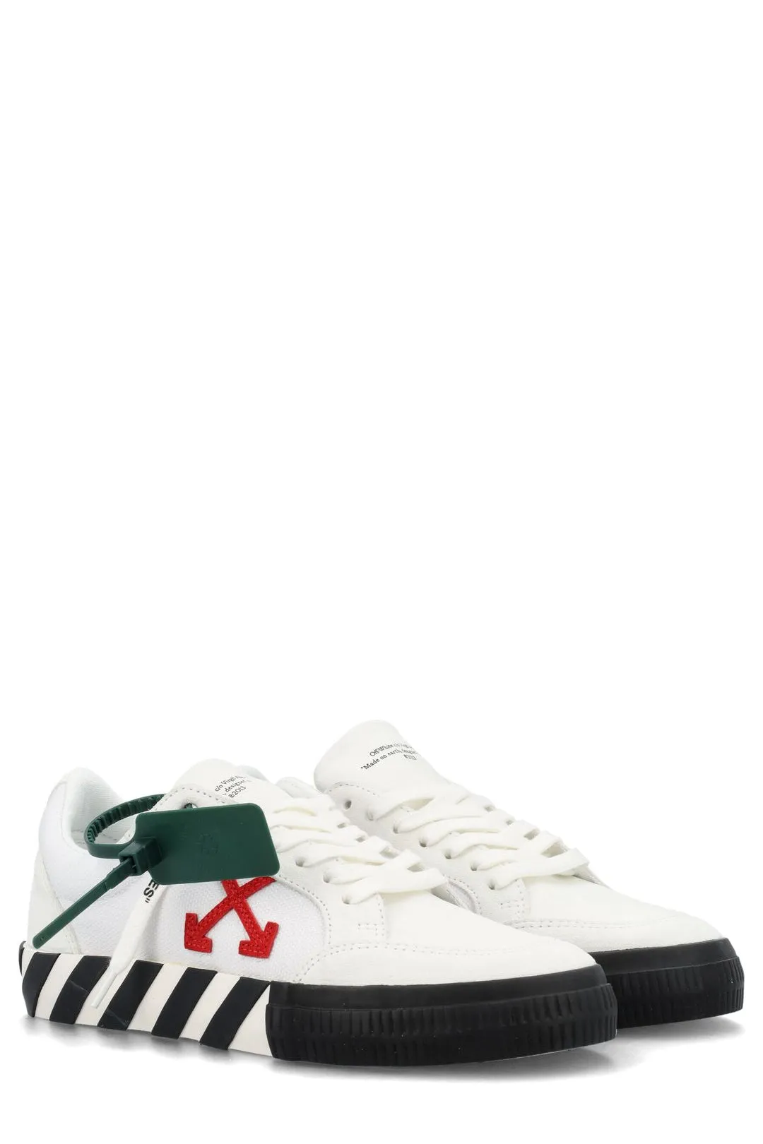 Off-White Vulcanized Lace-Up Sneakers
