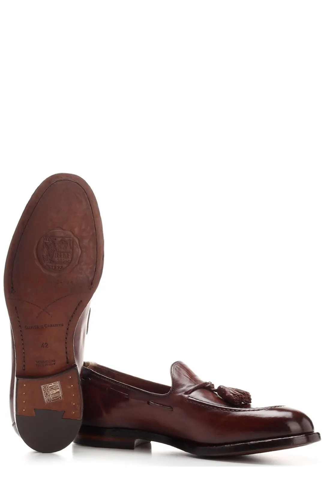 Officine Creative Almond Toe Slip-On Loafers