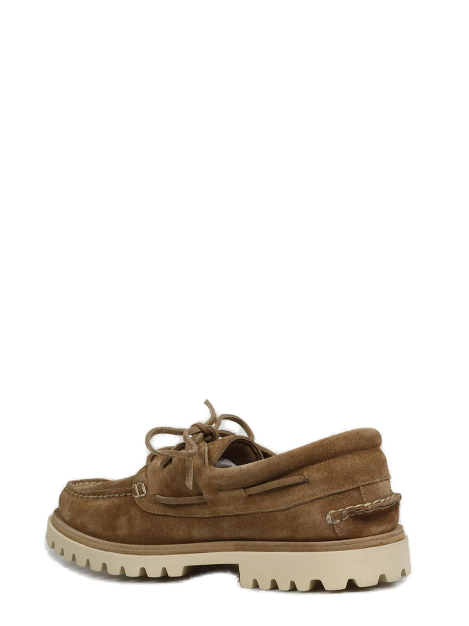 Officine Creative Round Toe Boat Shoes