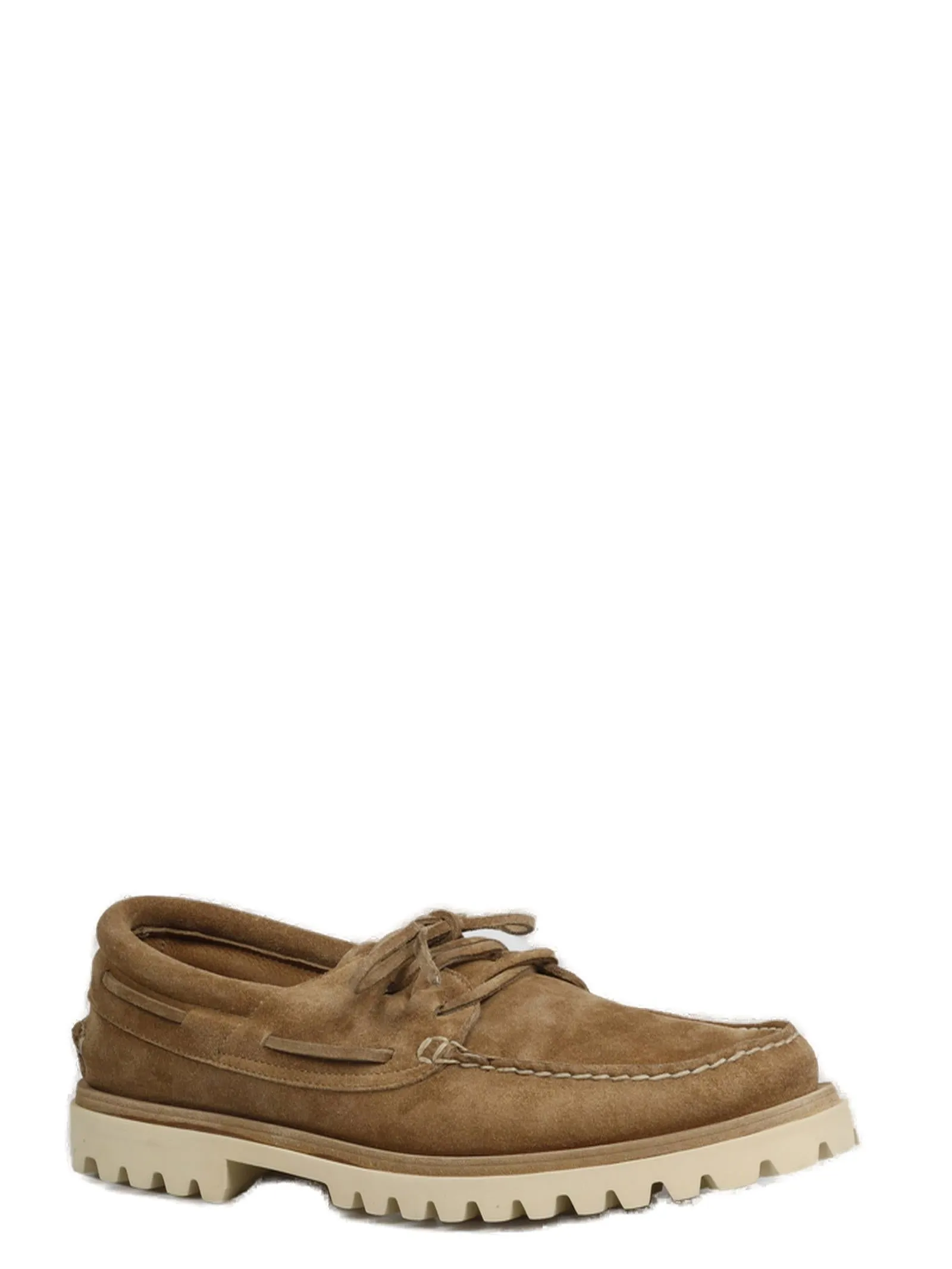 Officine Creative Round Toe Boat Shoes