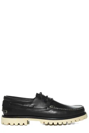 Officine Creative Round Toe Lace-Up Loafers