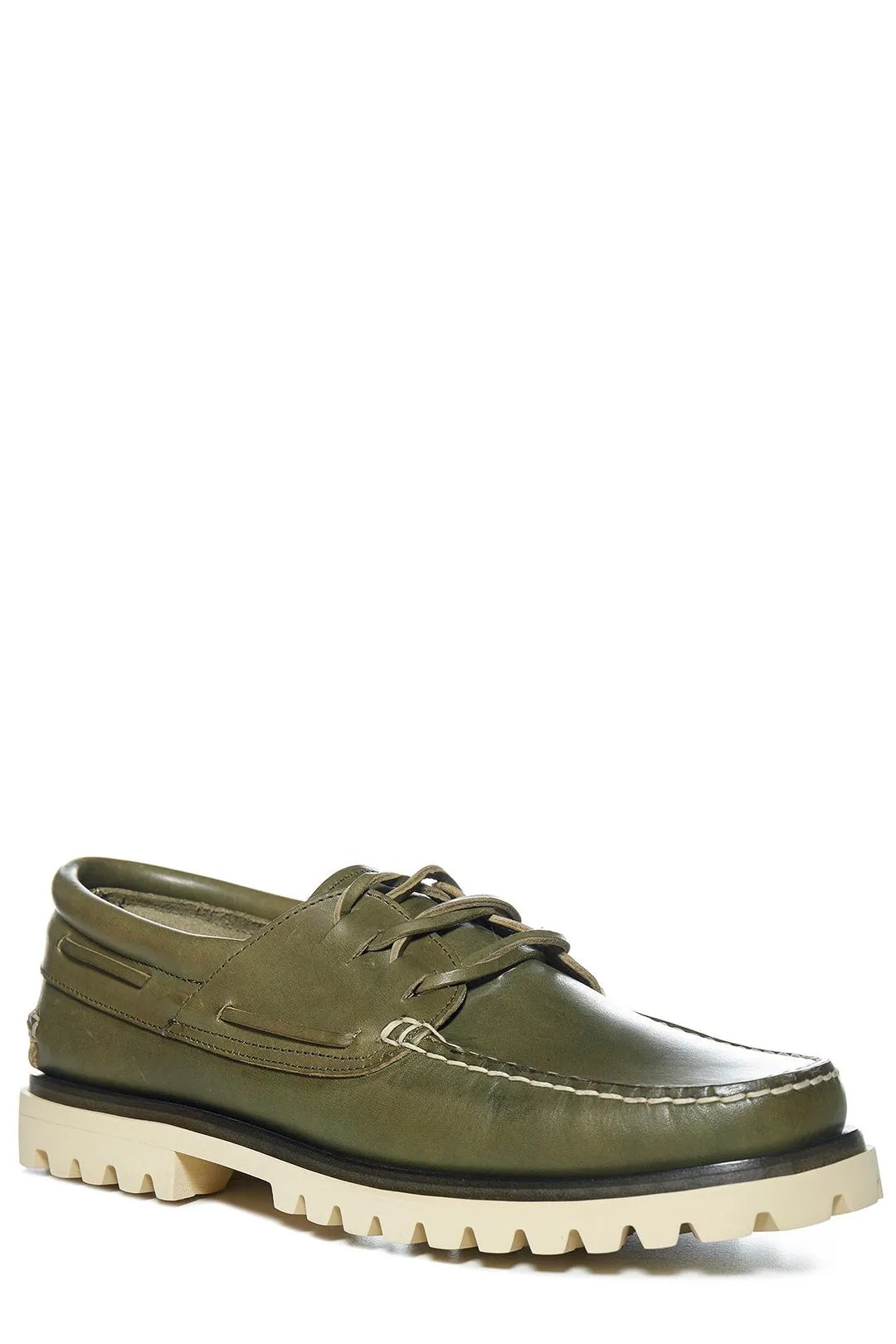 Officine Creative Round Toe Lace-Up Loafers