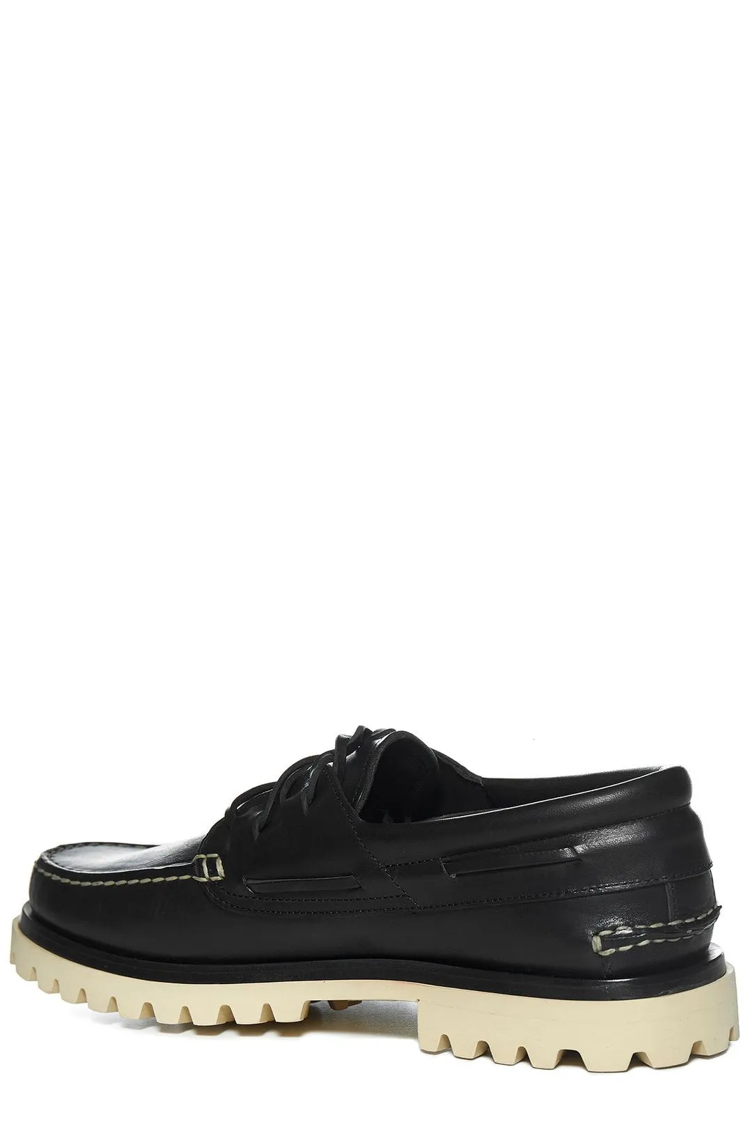 Officine Creative Round Toe Lace-Up Loafers
