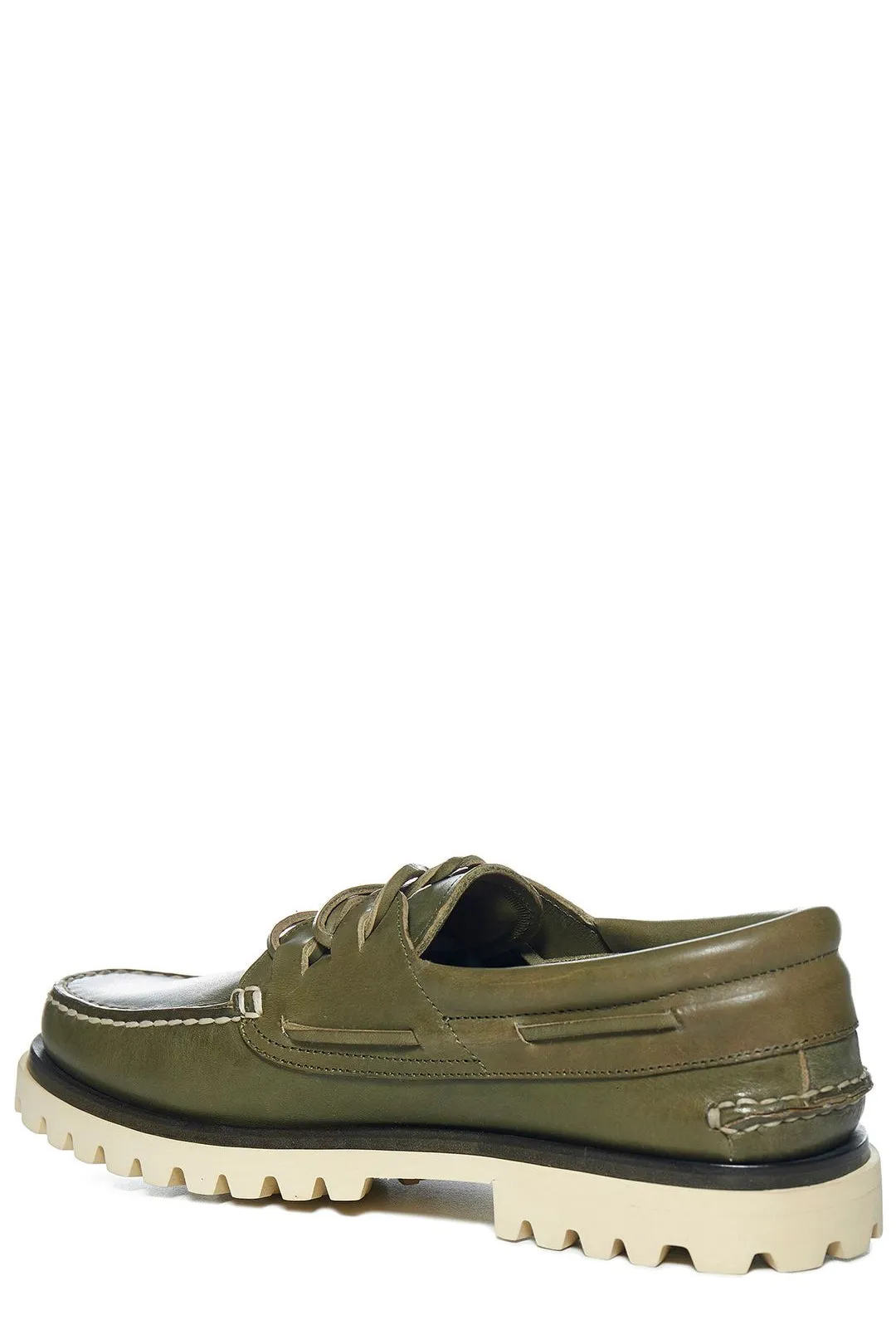 Officine Creative Round Toe Lace-Up Loafers