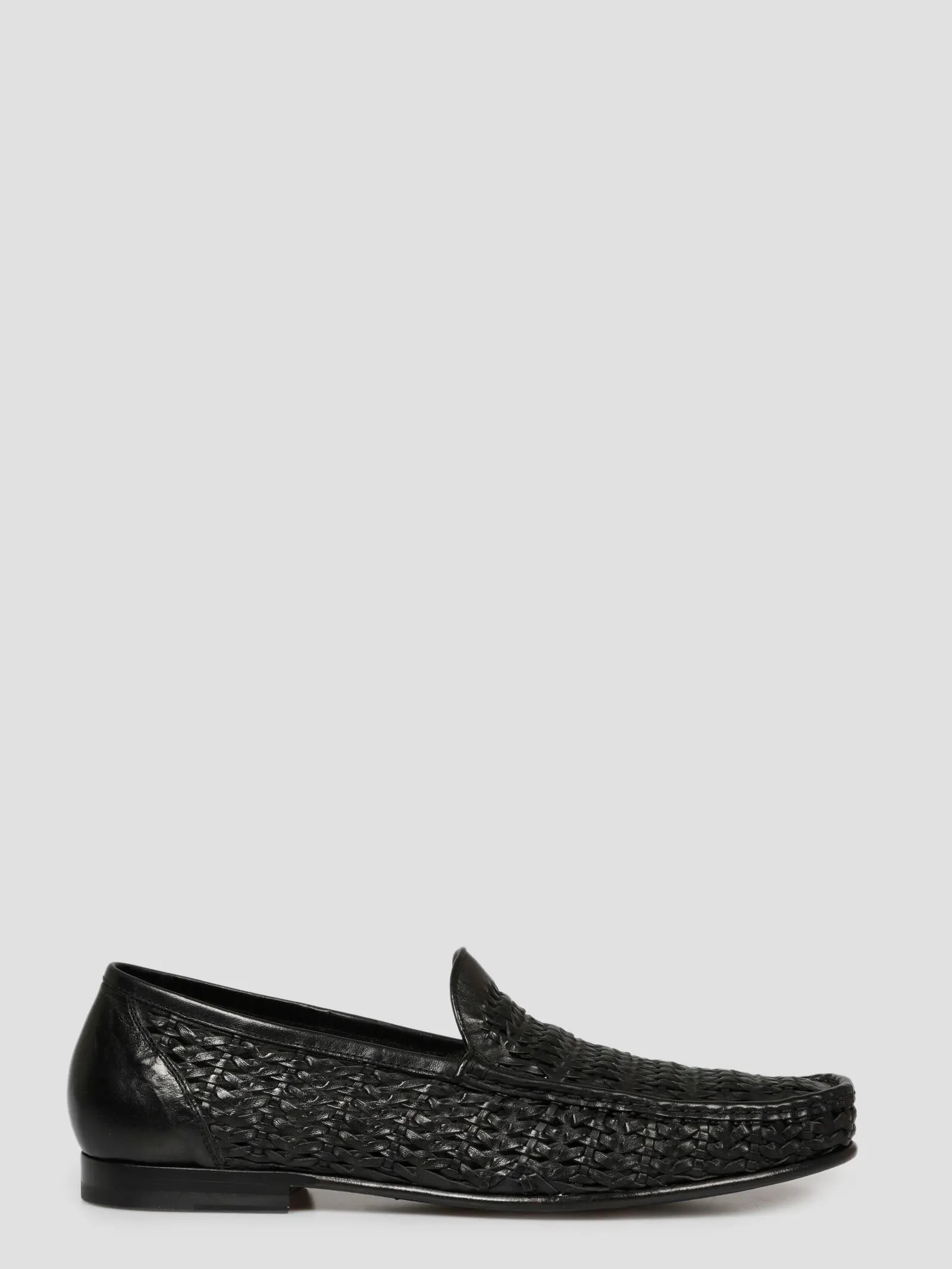 Officine Creative Woven Round Toe Loafers