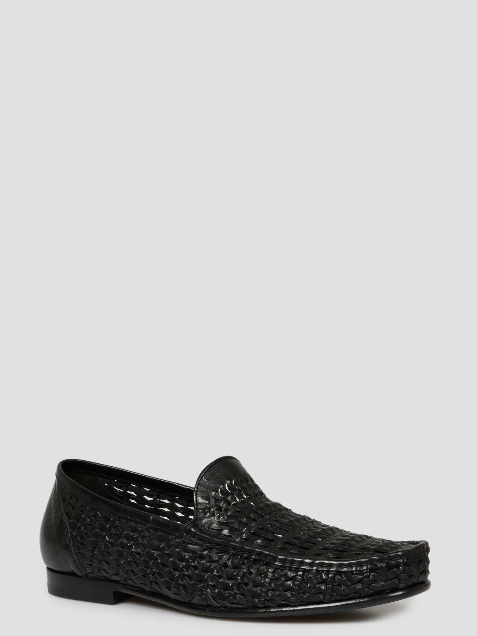 Officine Creative Woven Round Toe Loafers