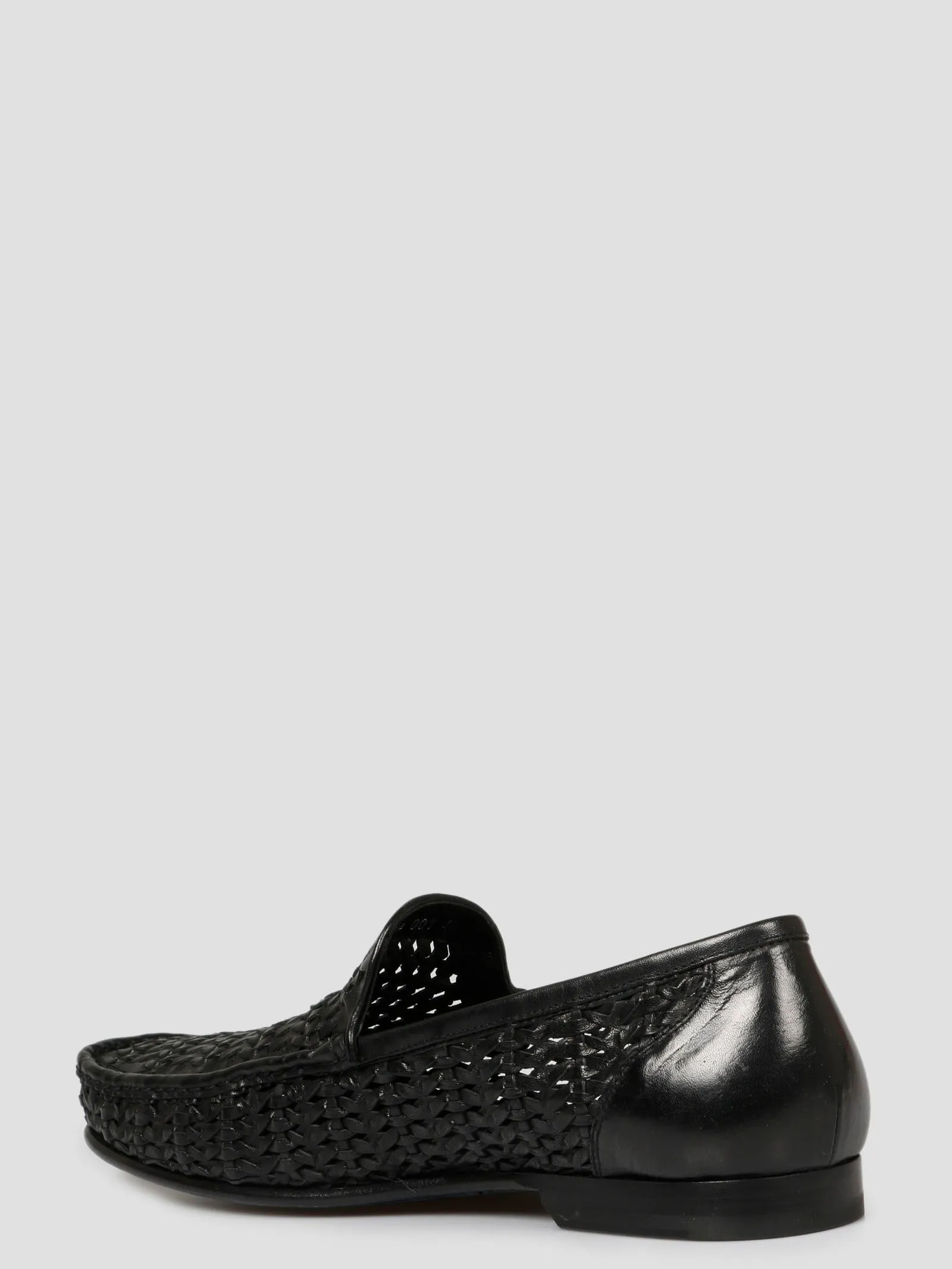 Officine Creative Woven Round Toe Loafers