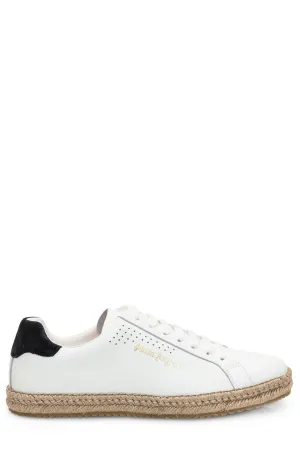 Palm Angels Logo Printed Lace Up Espadrilles