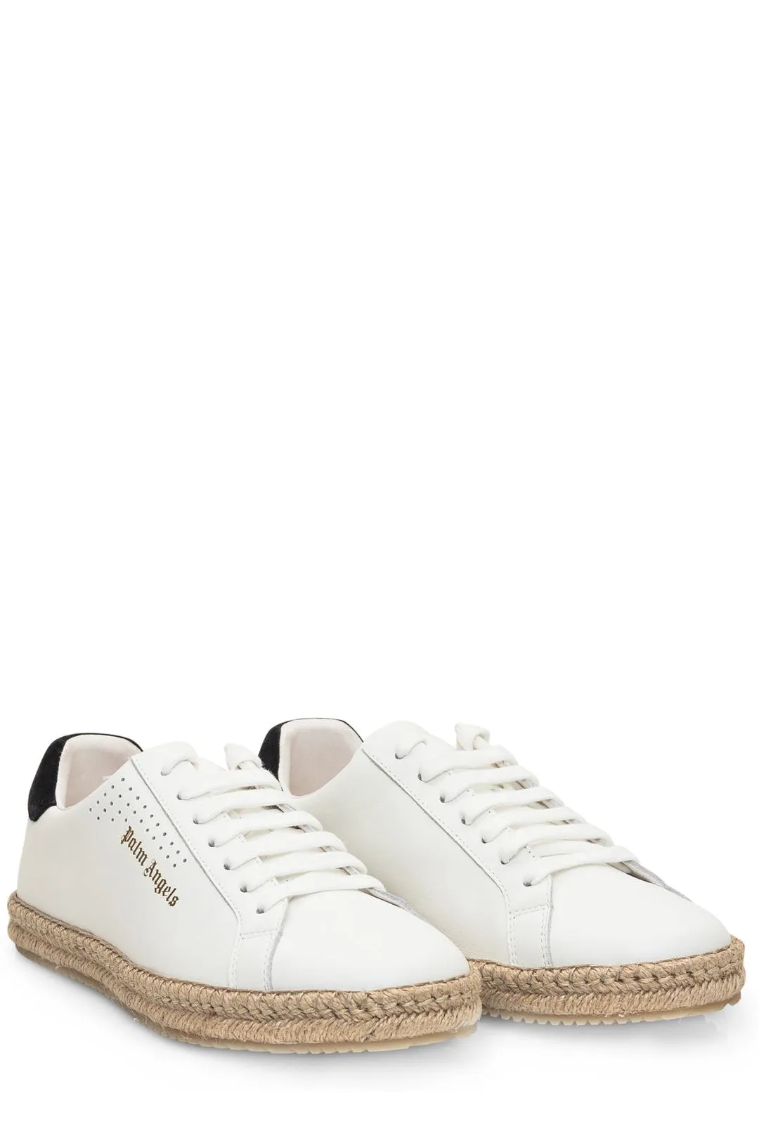 Palm Angels Logo Printed Lace Up Espadrilles