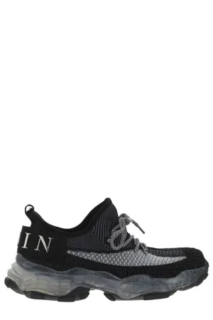 Philipp Plein Iconic Plein Lace-Up Sneakers