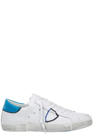 Philippe Model Logo Patched Lace Up Sneakers