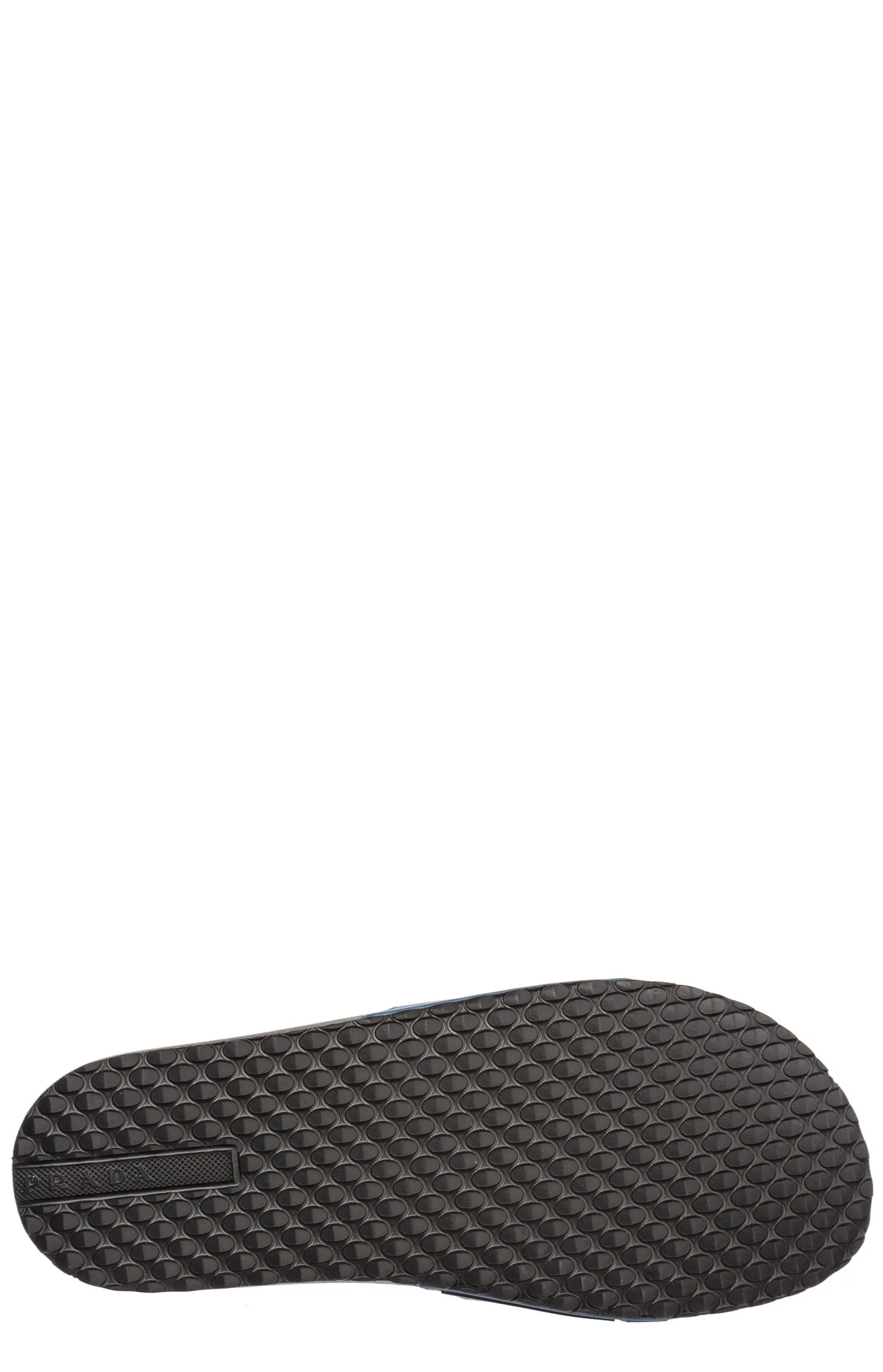 Prada Logo Embossed Slides