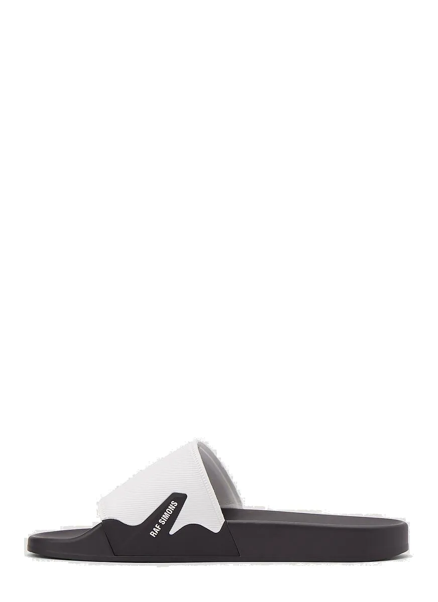 Raf Simons Logo Detailed Slide Sandals