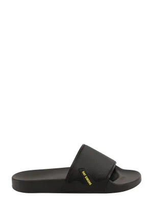 Raf Simons Logo Detailed Slide Sandals
