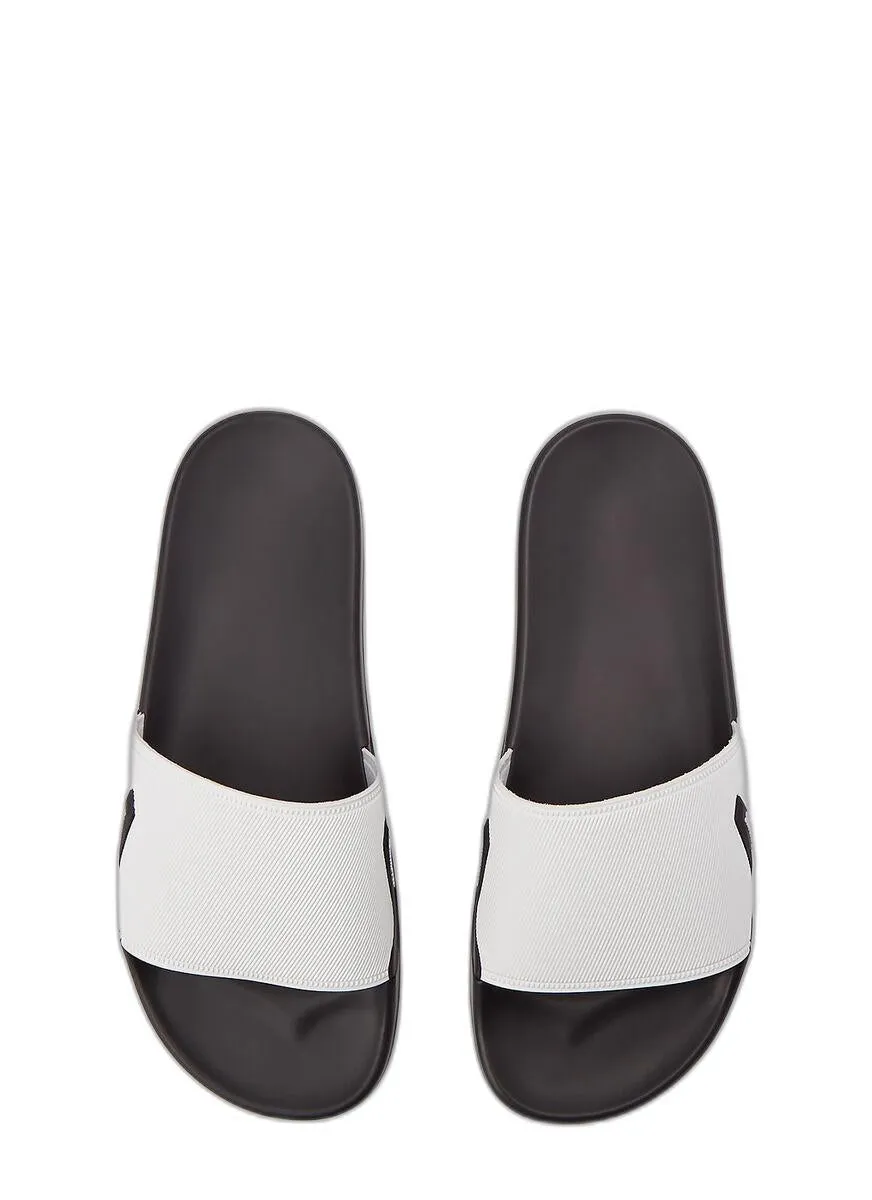 Raf Simons Logo Detailed Slide Sandals
