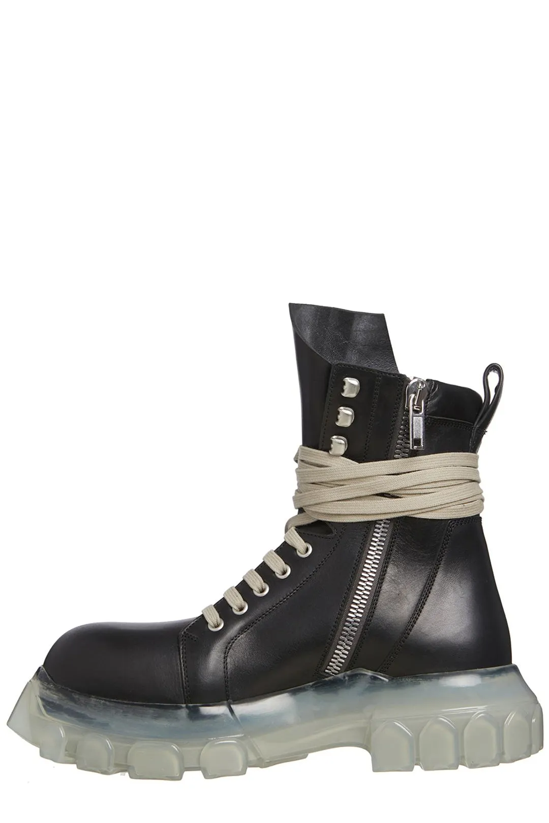 Rick Owens Lace-Up Combat Boots