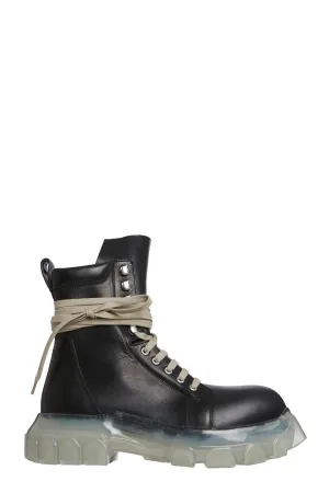 Rick Owens Lace-Up Combat Boots