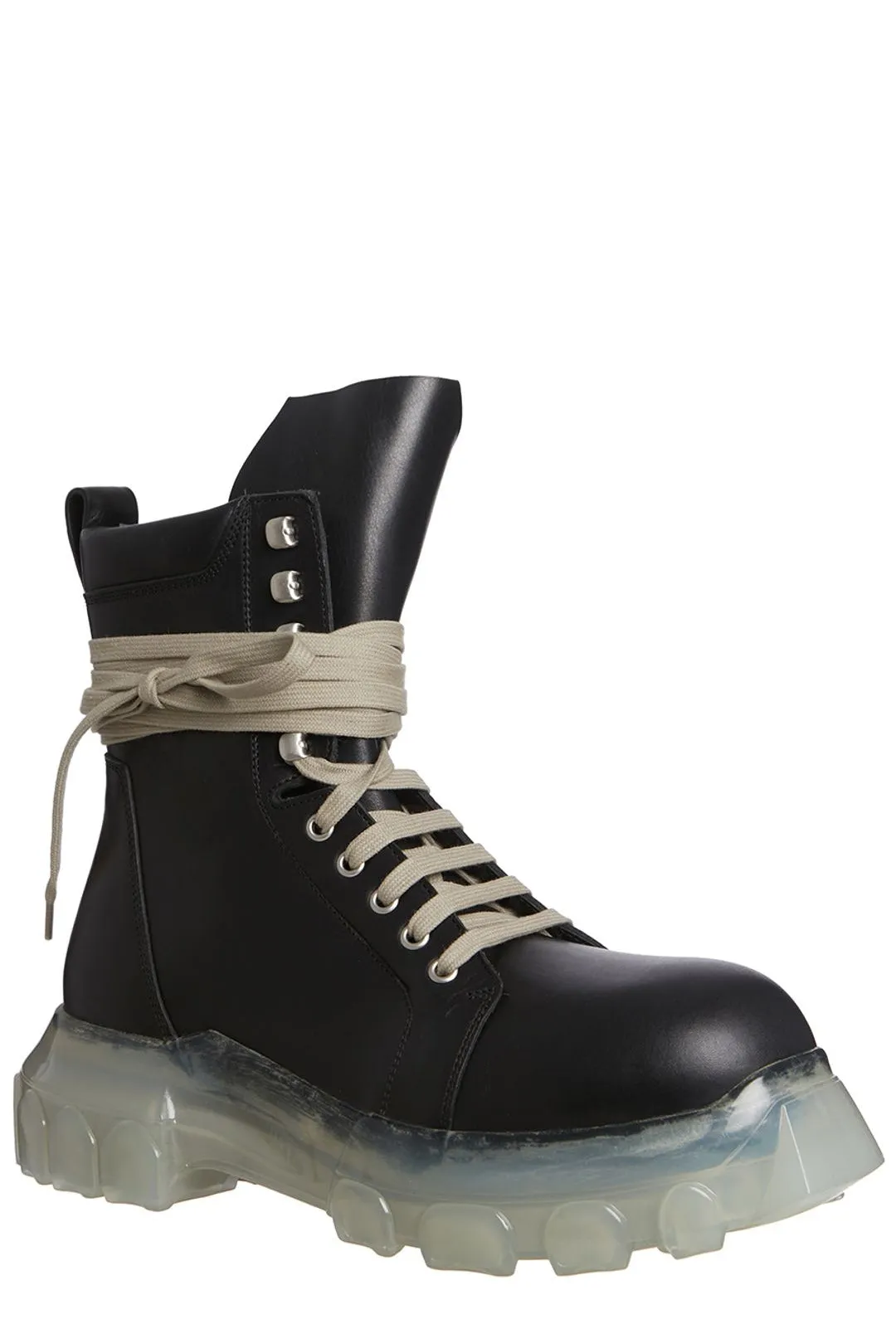 Rick Owens Lace-Up Combat Boots