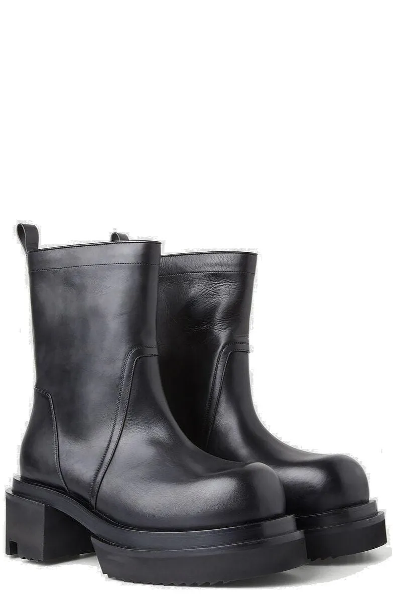 Rick Owens Tread Round toe Ankle Boots