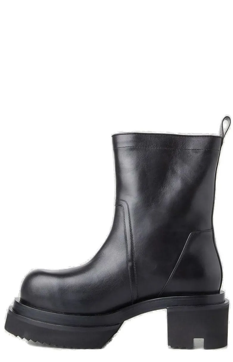 Rick Owens Tread Round toe Ankle Boots