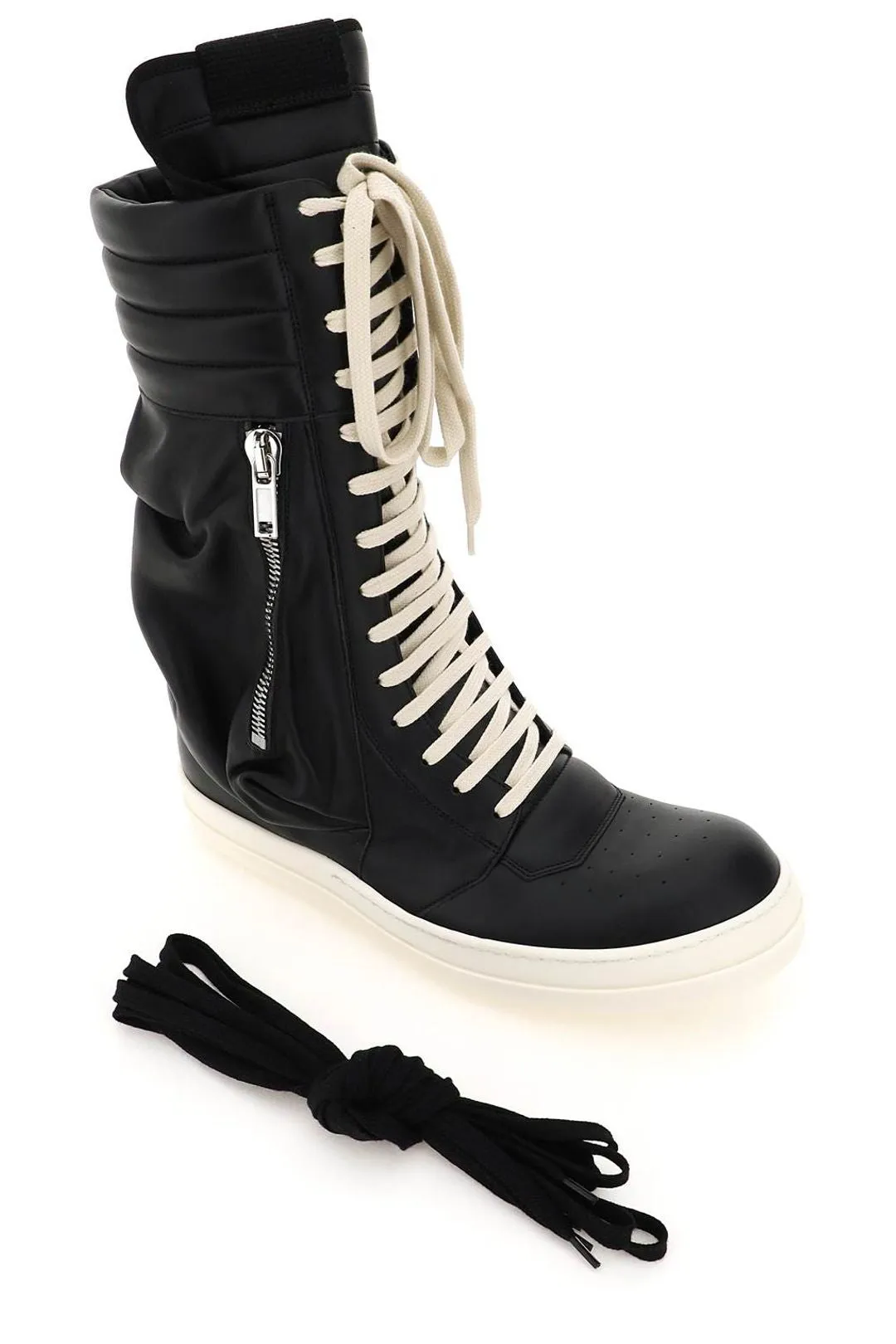Rick Owens Zipped Cargo Basket Boots