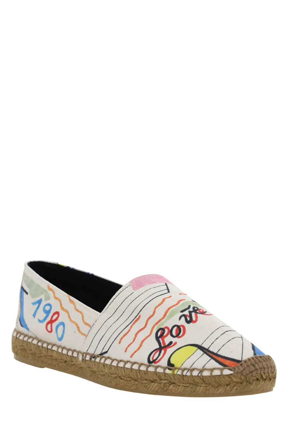 Saint Laurent Abstract Pattern Printed Espadrilles