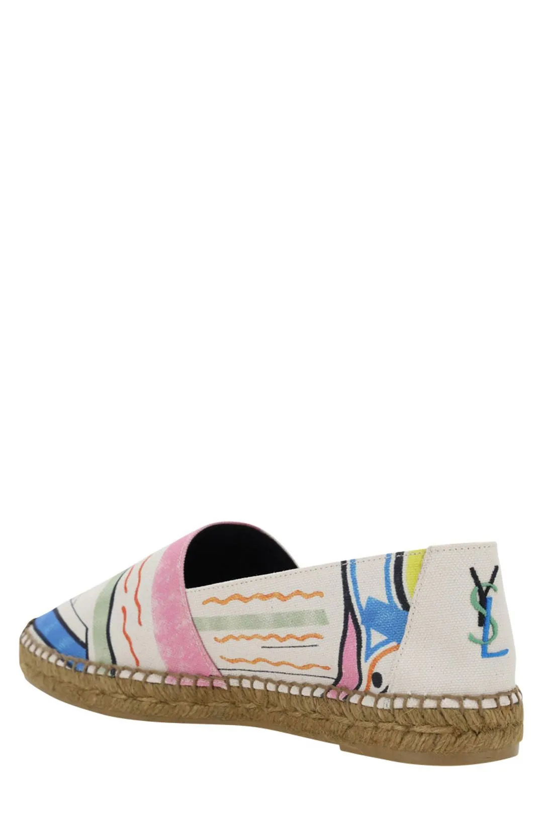 Saint Laurent Abstract Pattern Printed Espadrilles