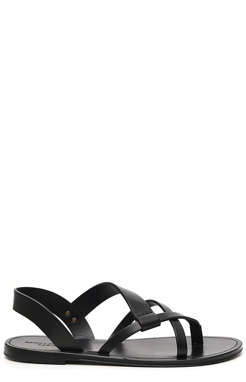 Saint Laurent Matt Flat Sandals