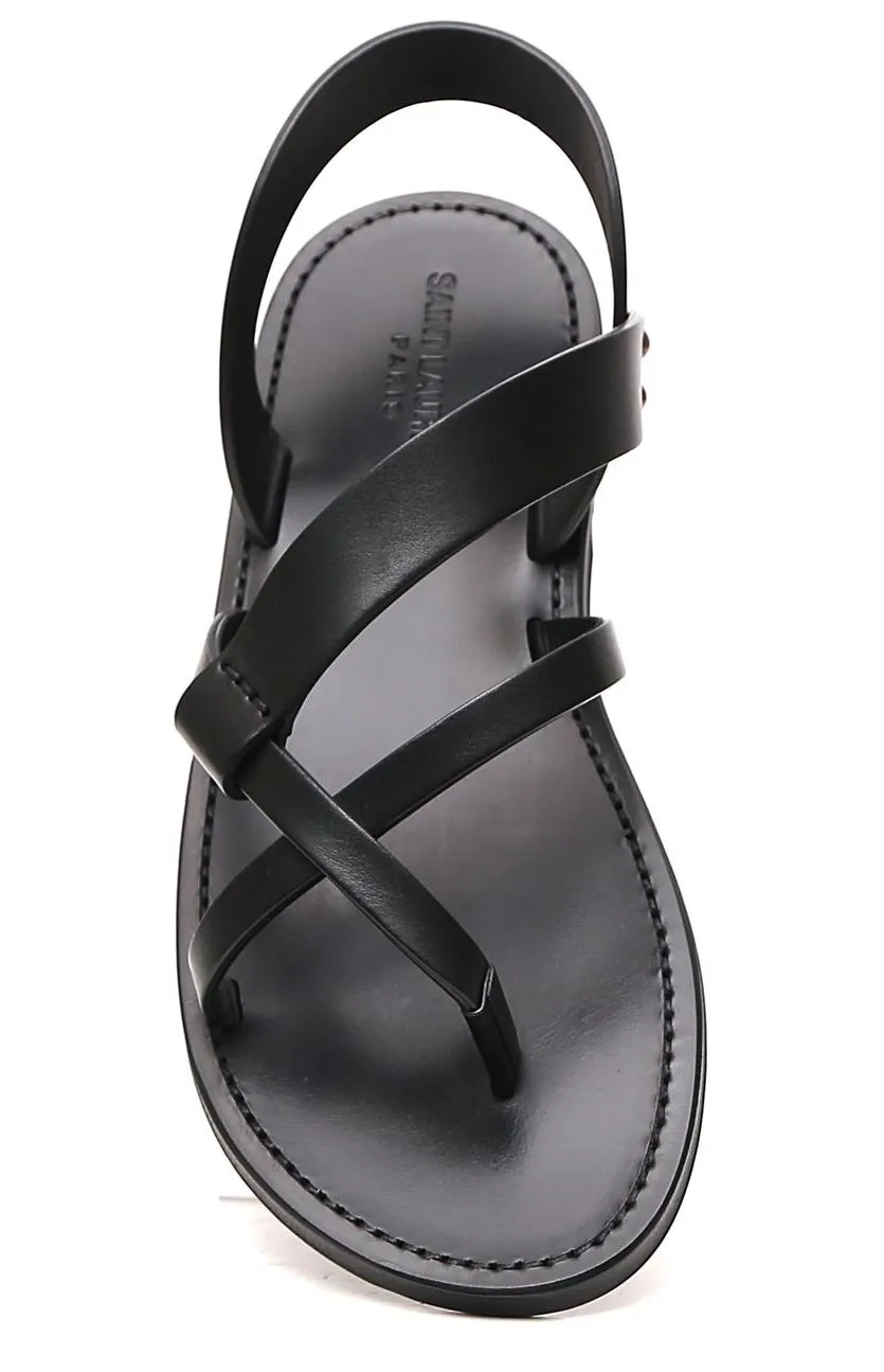 Saint Laurent Matt Flat Sandals