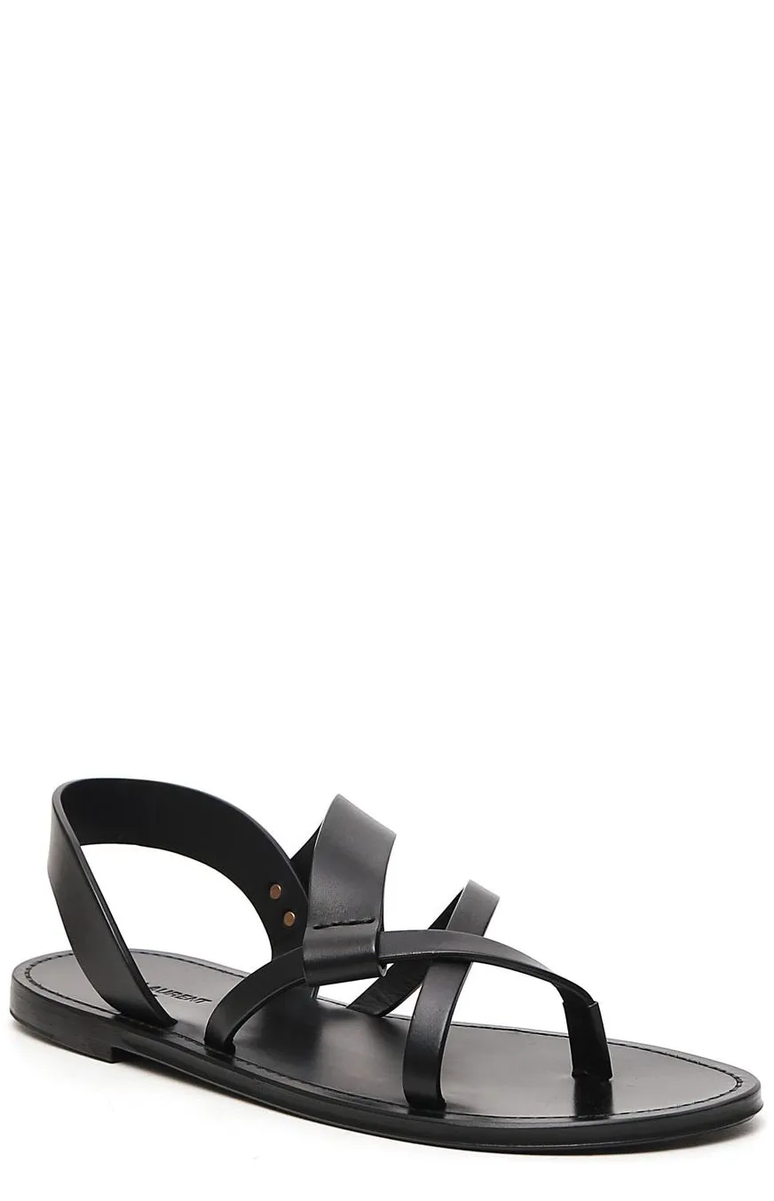 Saint Laurent Matt Flat Sandals