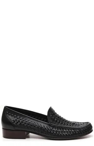 Saint Laurent Swann Braided Loafers