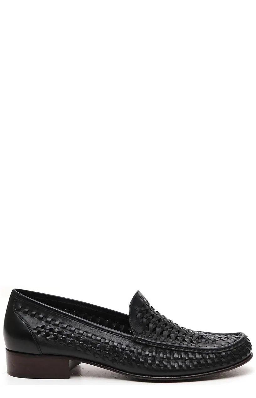 Saint Laurent Swann Braided Loafers