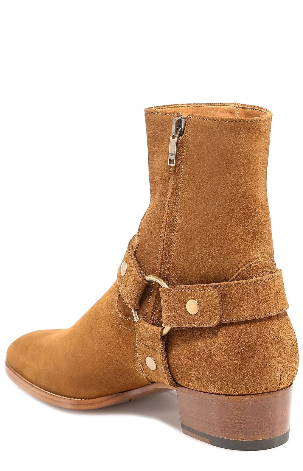 Saint Laurent Wyatt Harness Ankle Boots
