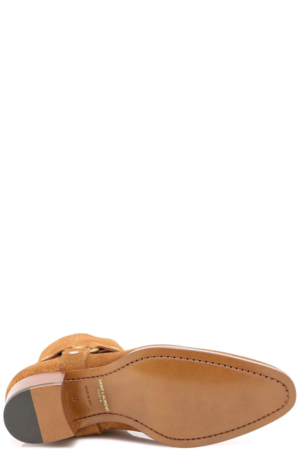 Saint Laurent Wyatt Harness Ankle Boots