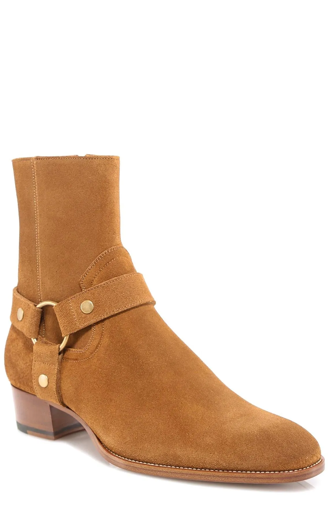 Saint Laurent Wyatt Harness Ankle Boots