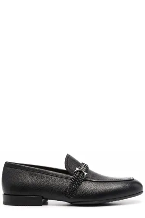 Salvatore Ferragamo Gancini Braid Detailed Loafers