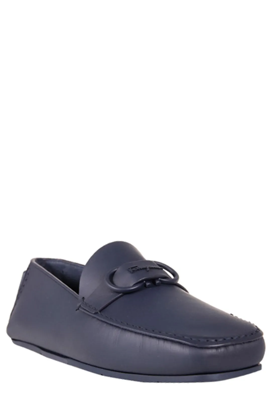 Salvatore Ferragamo Gancini Logo Ornament Loafers