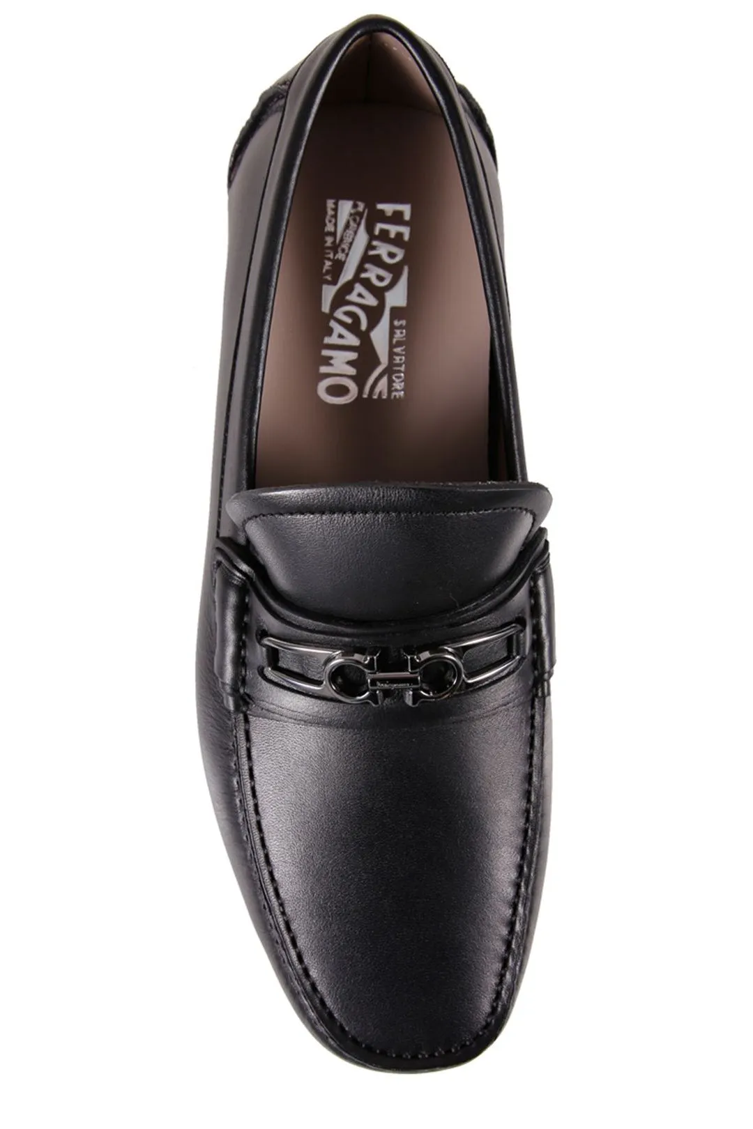 Salvatore Ferragamo Gancini Logo-Plaque Loafers
