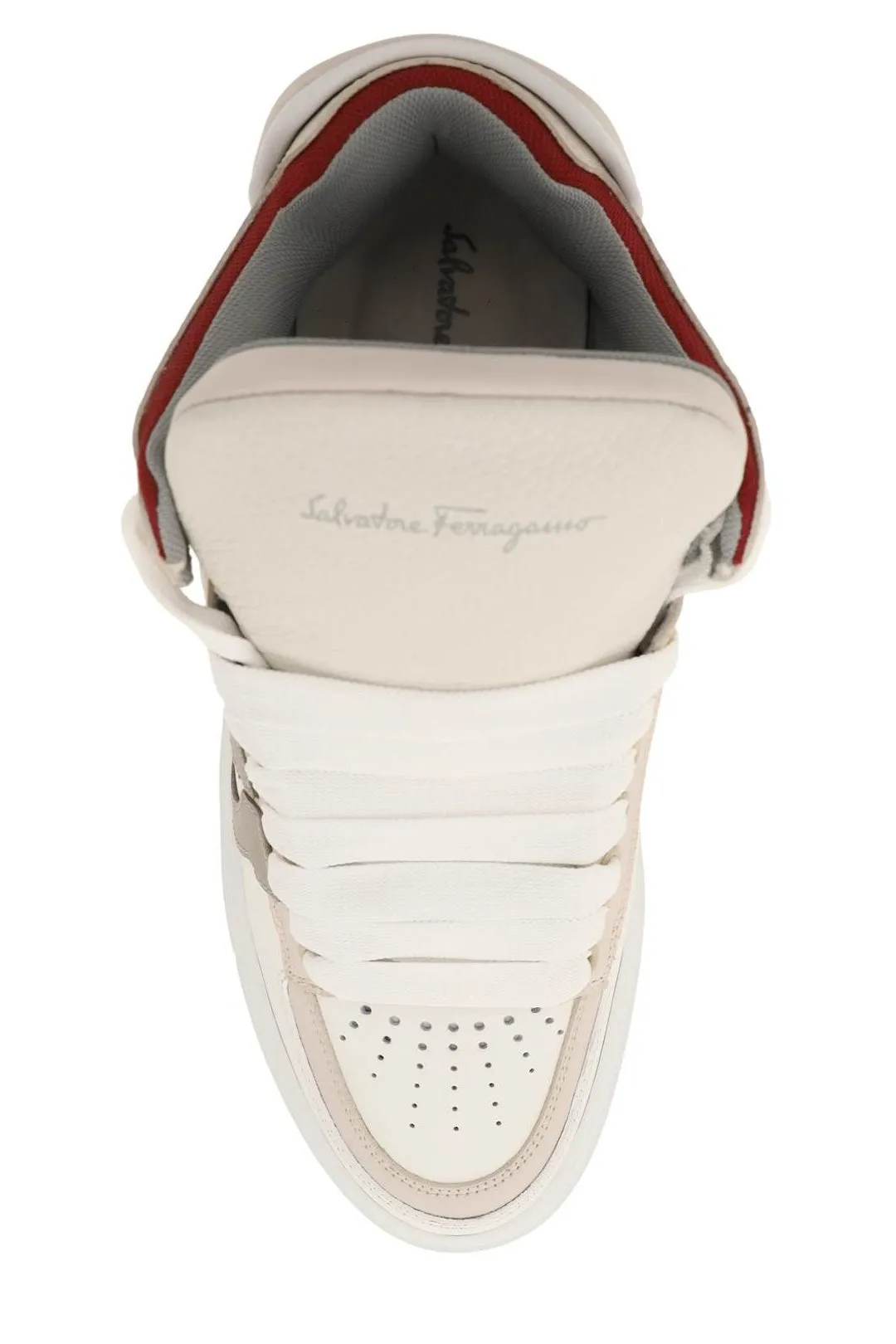Salvatore Ferragamo Gancini Mid Top Sneakers