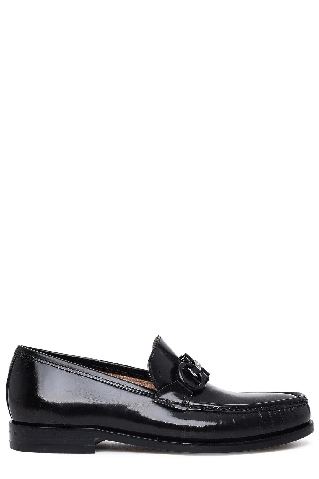 Salvatore Ferragamo Gancini Plaque Embellished Loafers