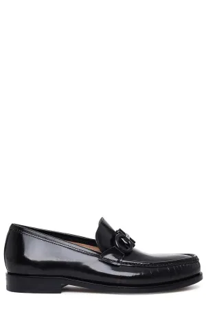 Salvatore Ferragamo Gancini Plaque Embellished Loafers