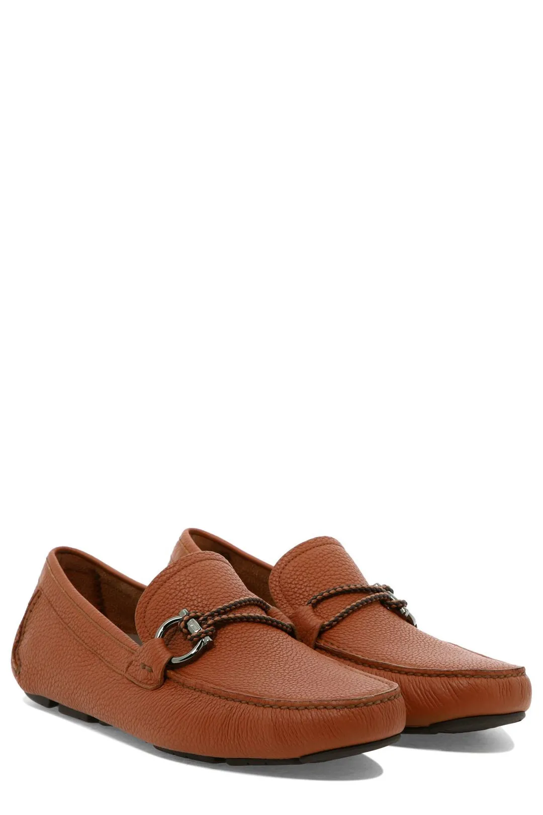Salvatore Ferragamo Gancini Plaque Loafers
