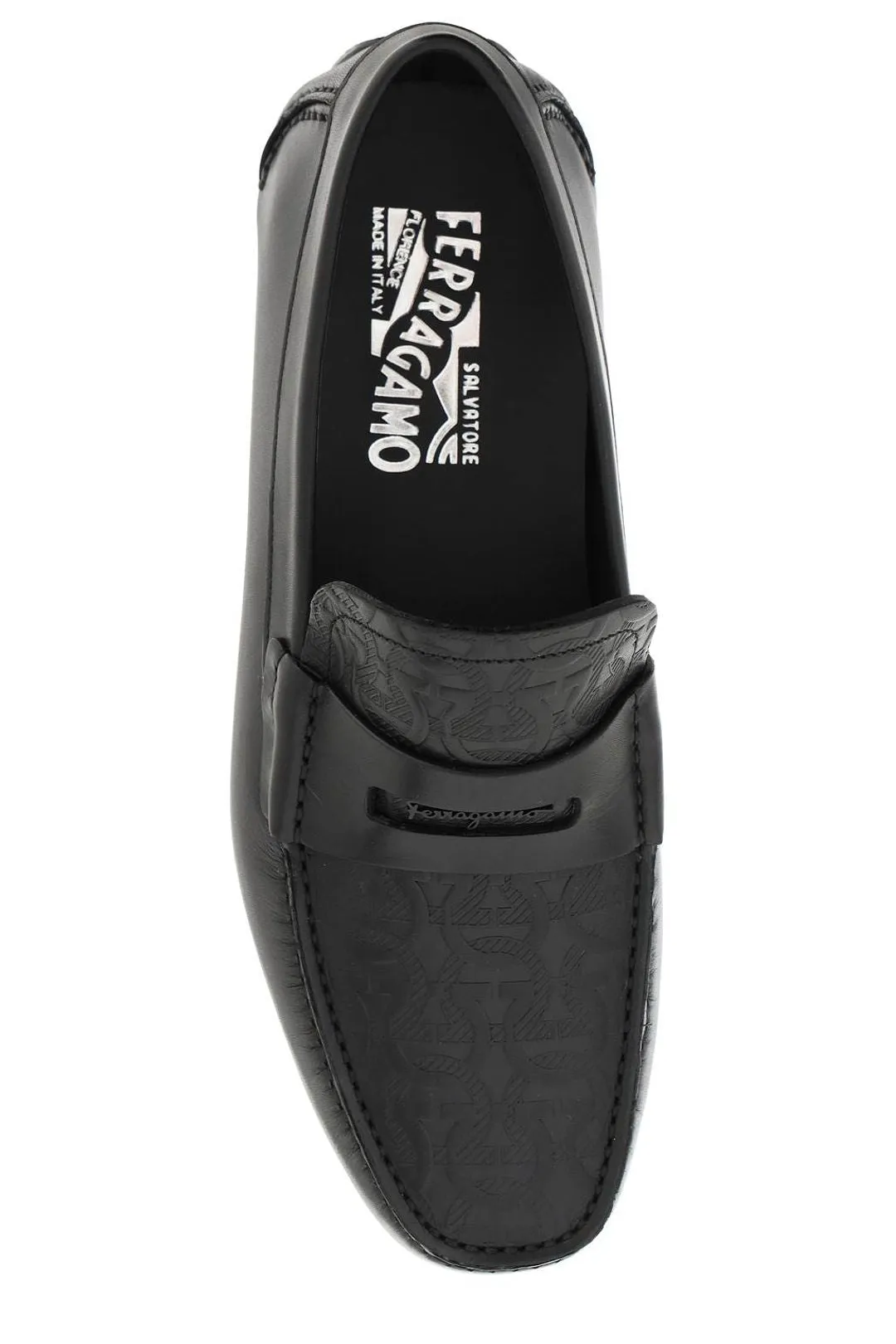 Salvatore Ferragamo Logo Embossed Loafers