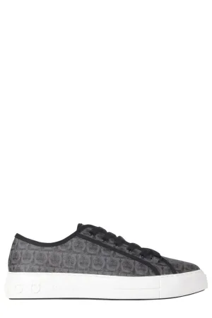 Salvatore Ferragamo Logo Embossed Low Top Sneakers