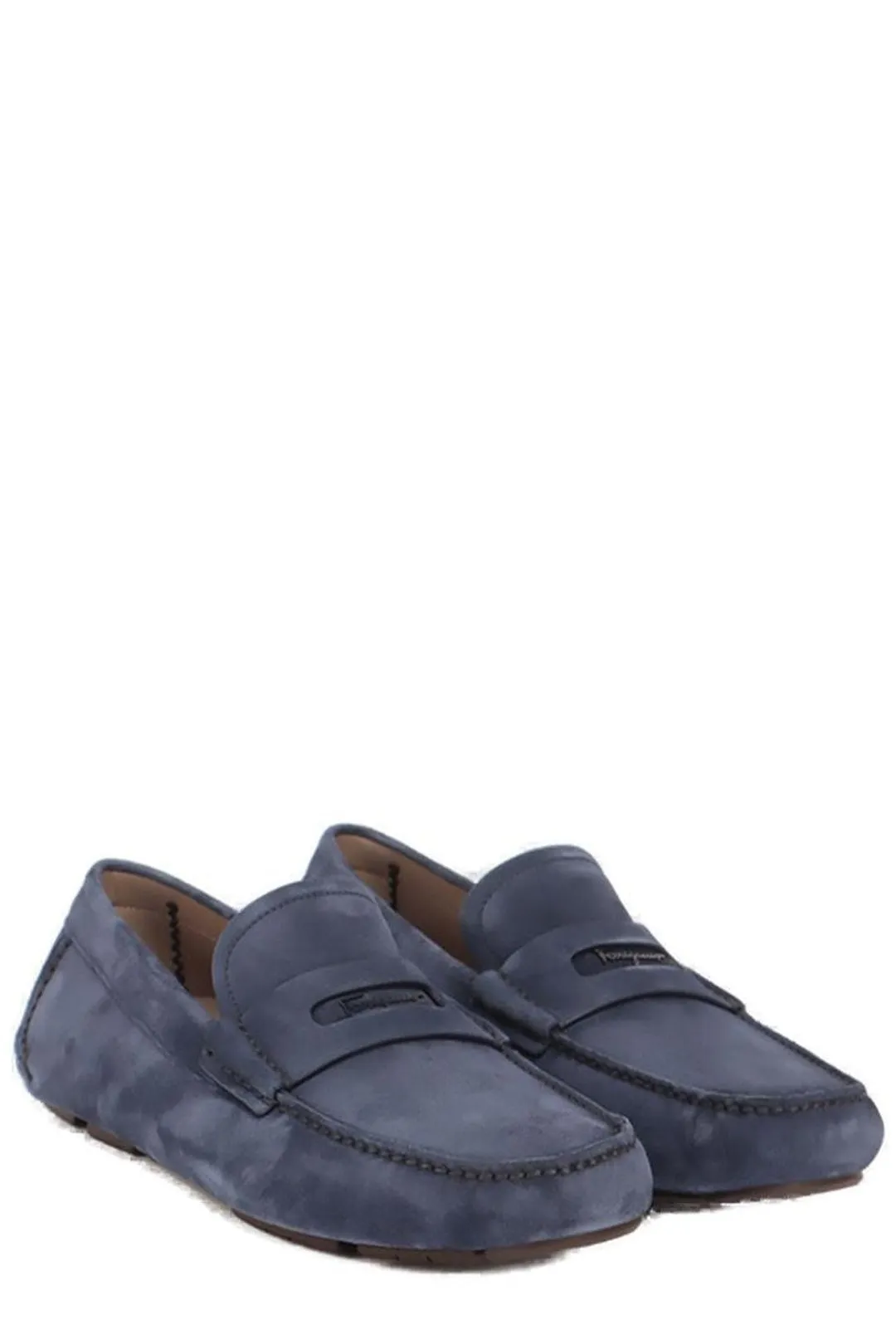 Salvatore Ferragamo SF Ornament Driver Loafers