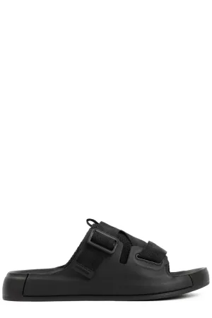Stone Island Shadow Project Logo Detailed Buckled Sandals
